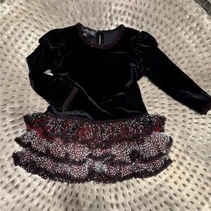 isobella and chloe velvet dress 4t
